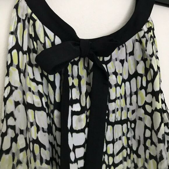 Worthington Black, Gray, And Yellow Printed Tank Top - Size Small - Lightweight - Picture 6 of 6